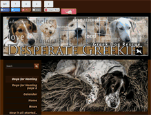 Tablet Screenshot of desperategreekiesdogrescue.com